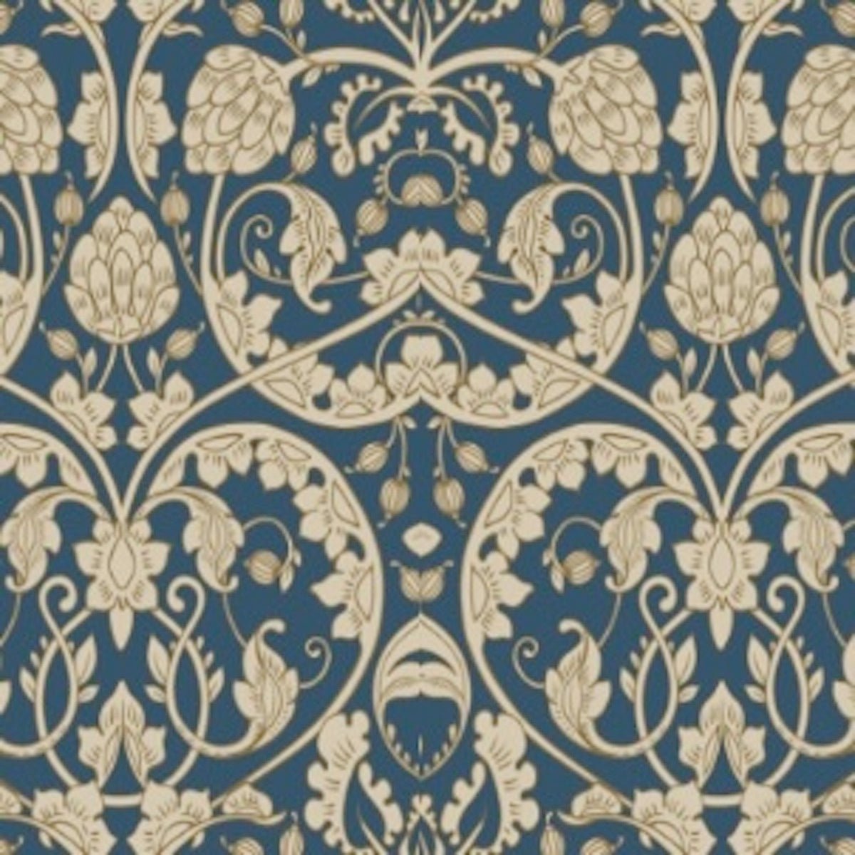 1127 - Hydrangea Wallpaper - Slate Blue by Morris Collections
