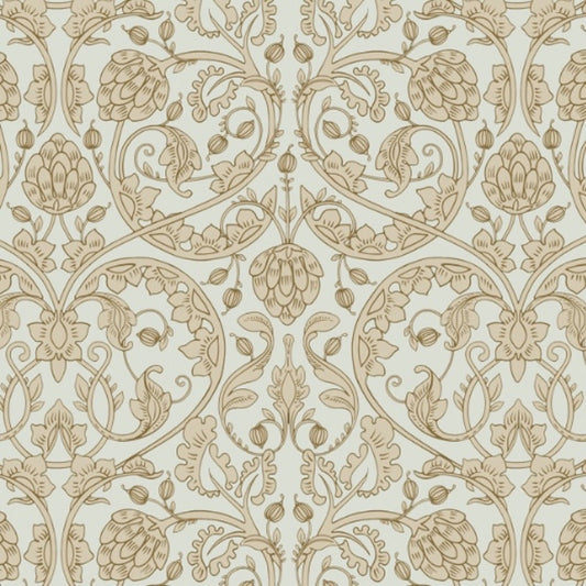 1128 - Hydrangea Wallpaper - Grey-Blue by Morris Collections