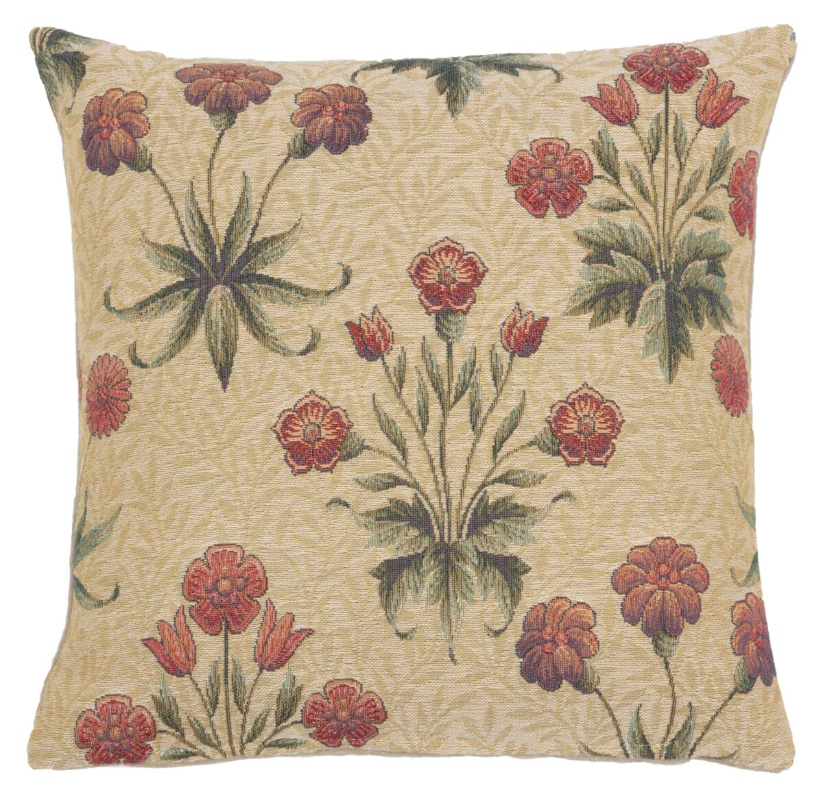 Morris Daisies Cushion with Feather Filler - Hines - 500M - Morris Wallpaper