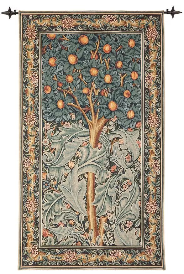 Morris Fruit Tree Loom Woven Tapestry - 152 x 84 cm - Requires Rod Size 2 - Hines of Oxford - LW1500 - Morris Wallpaper