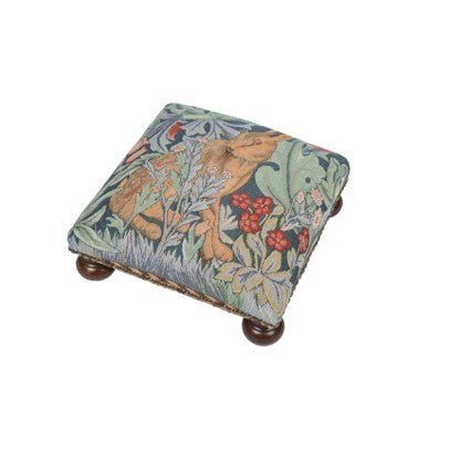 Morris Hare Left Tapestry Footstool - Hines of Oxford - F484 - Morris Wallpaper