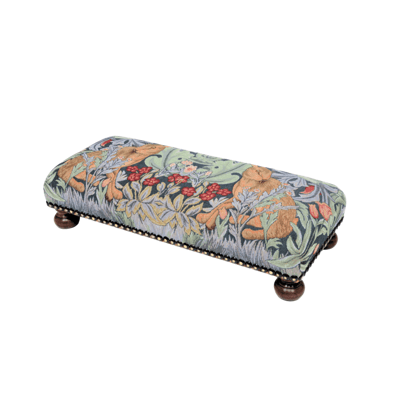Morris Hares Long Footstool - Hines of Oxford - LS890 - Morris Wallpaper
