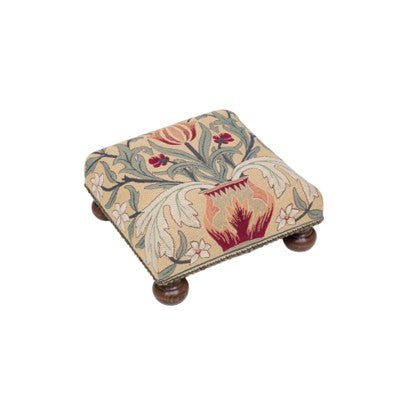 Morris Tulip Tapestry Footstool - Hines of Oxford - F546 - Morris Wallpaper