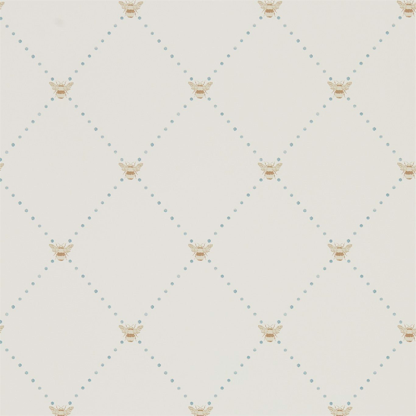 Nectar Wallpaper - Copper/Denim - Sanderson - DHPO216357