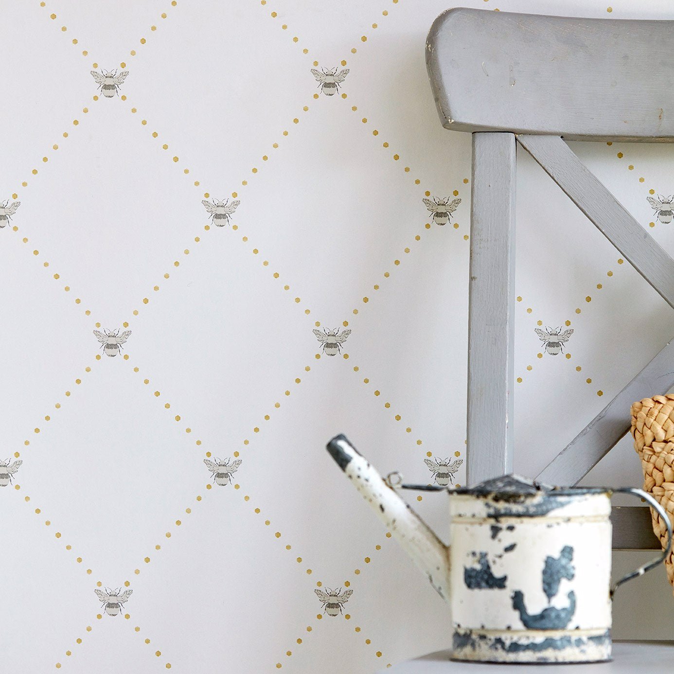 Nectar Wallpaper - Mineral/Dove - Sanderson - DHPO216354 - Morris Wallpaper