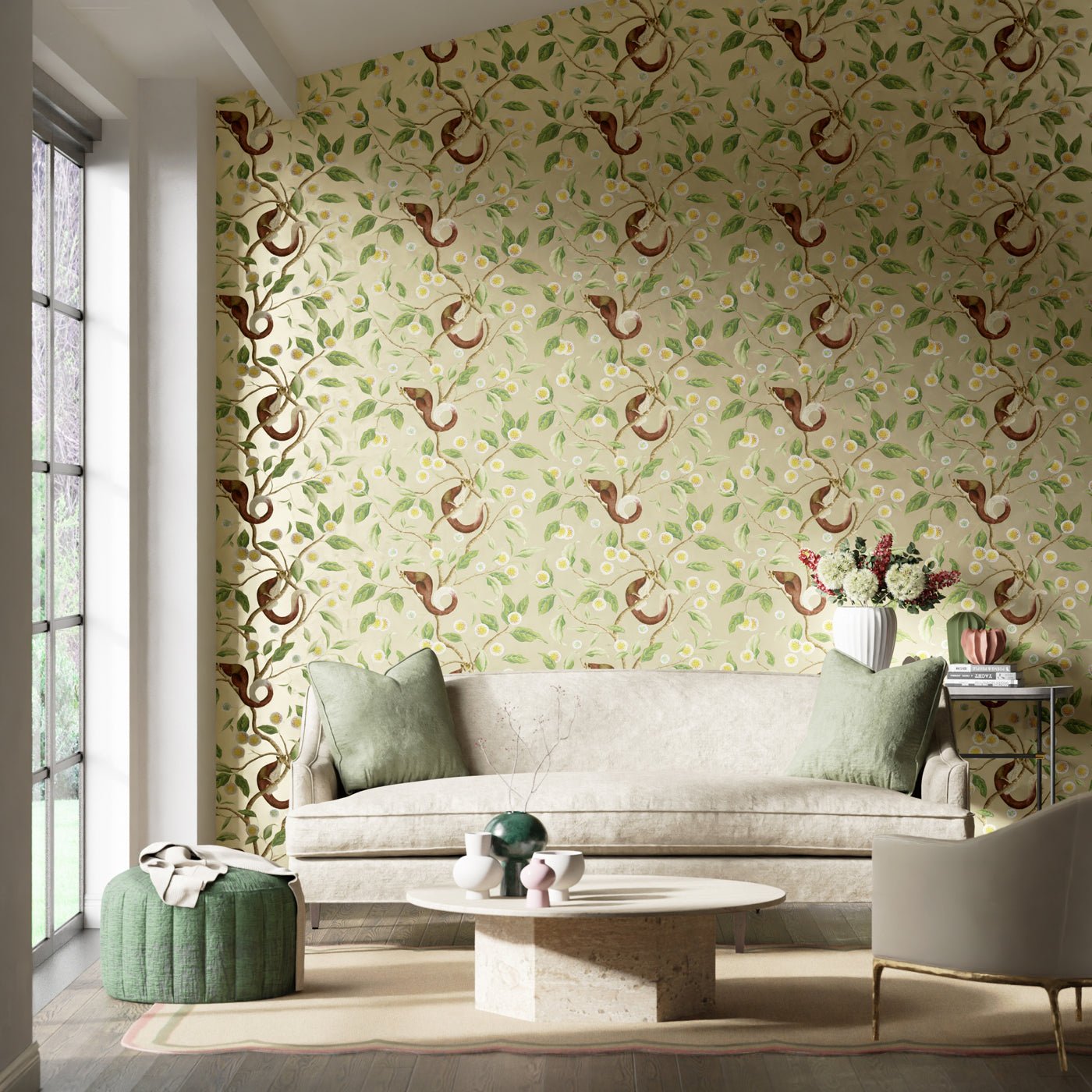 Nellie Wallpaper - Gilver/Meadow - Harlequin - HDHW112904 - Morris Wallpaper