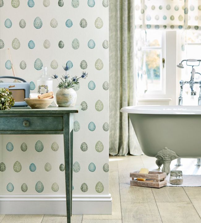 Nest Egg Wallpaper - Eggshell/Ivory - DEBB216502 - Sanderson - Morris Wallpaper