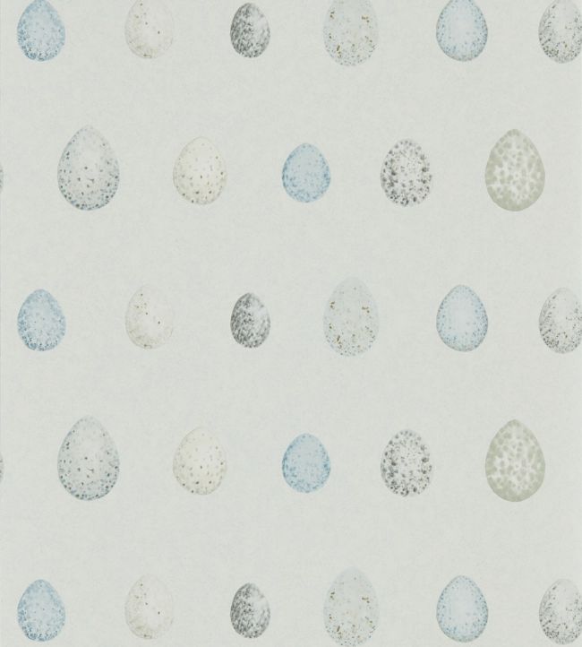 Nest Egg Wallpaper - Marine Aqua - DEBB216504 - Sanderson - Morris Wallpaper