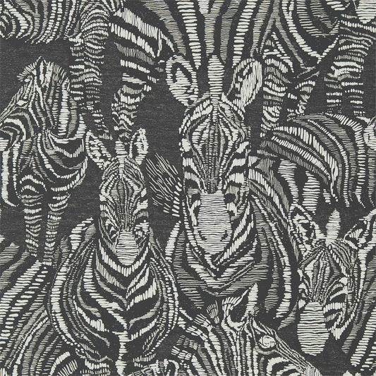 Nirmala Wallpaper - Jet/Chalk - Harlequin - HMIW112242 - Morris Wallpaper