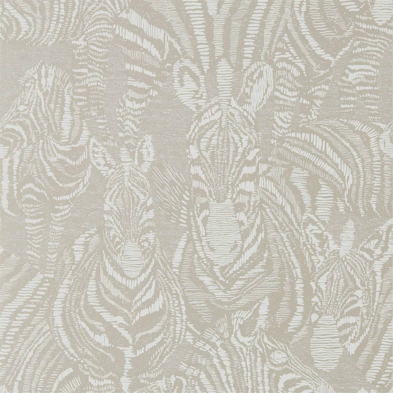 Nirmala Wallpaper - Platinum/Chalk - Harlequin - HMIW112241 - Morris Wallpaper