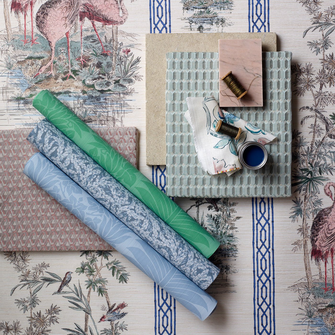 Nootka Wallpaper - Antique Gold - Zoffany - ZCOT313027 - Morris Wallpaper