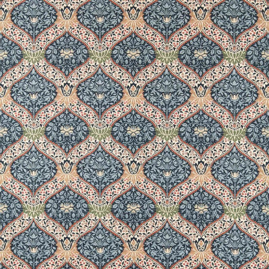 Norbury Fabric - Indigo - Morris & Co - 227358 - Morris Wallpaper