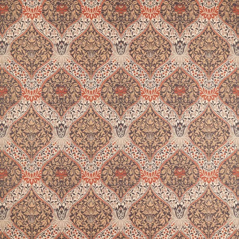 Norbury Weave Fabric - Tobacco/Russet - Morris & Co - 237653 - Morris Wallpaper