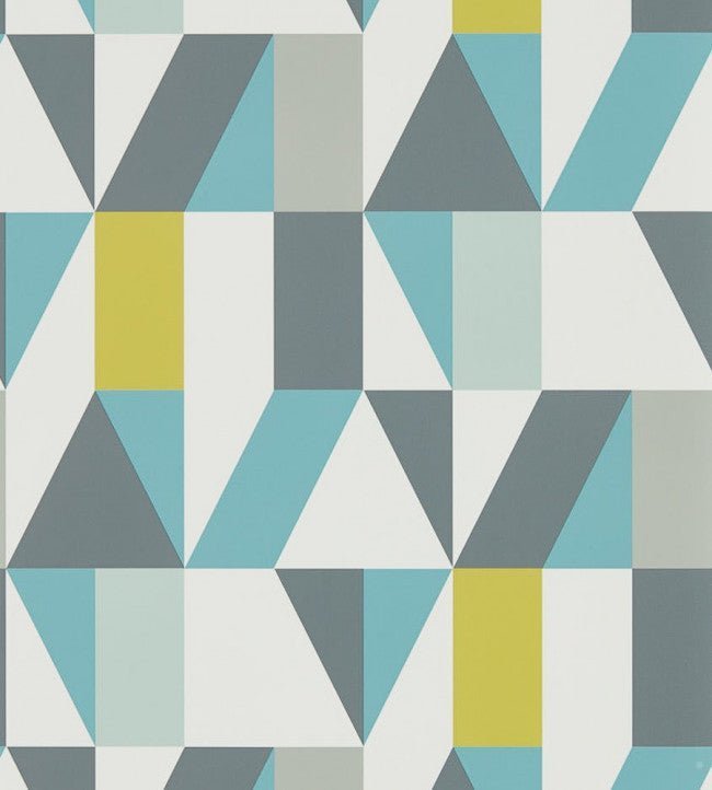 Nuevo Wallpaper - Marine / Midnight / Kiwi - NNUE111830 - Scion