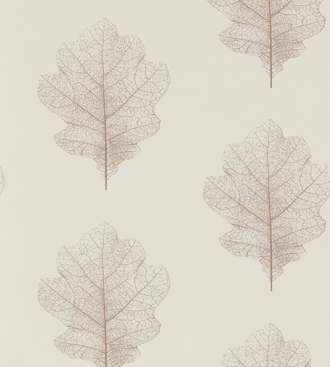 Oak Filigree Wallpaper - Milk/Pearl - DWOW215699 - Sanderson - Morris Wallpaper