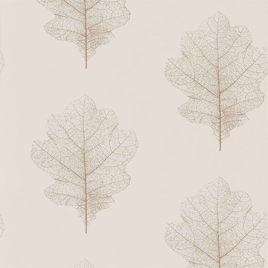 Oak Filigree Wallpaper - Milk/Pearl - DWOW215699