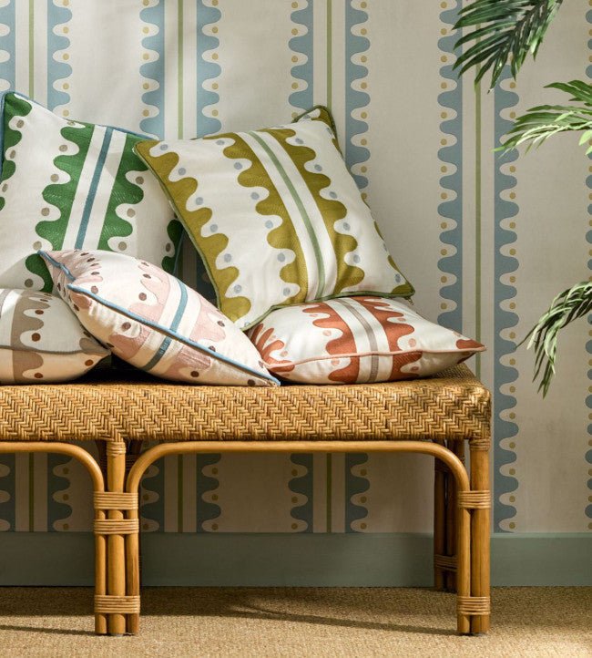 Oakham Wallpaper - Coast Blue - Scion - NSCW113239 - Morris Wallpaper