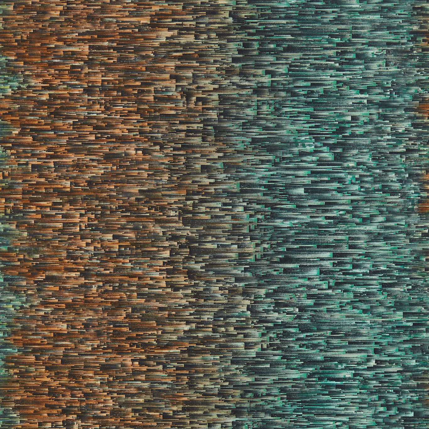 Ombre Wallpaper - Teal/Spice - Clarke & Clarke - W0153/03 - Morris Wallpaper