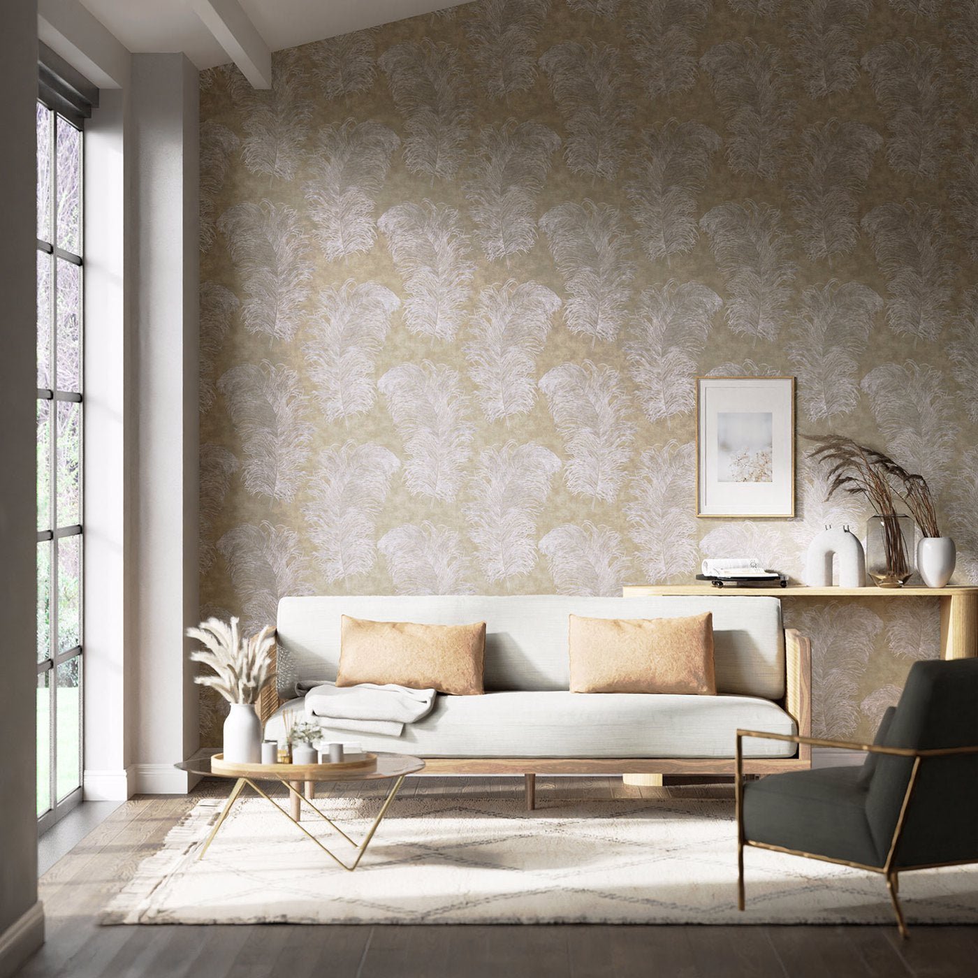 Operetta Wallpaper - Pebble - Harlequin - HGAT111236 - Morris Wallpaper