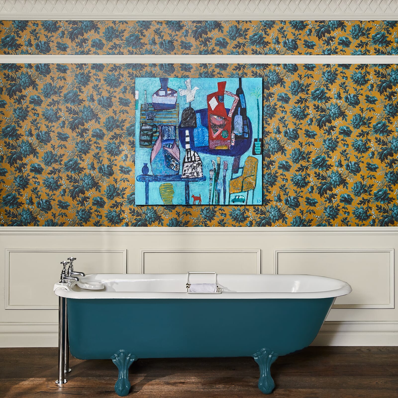 Opia Wallpaper - Bronze - House of Hackney - 1-WA-OPI-DI-BRZ-XXX - Morris Wallpaper