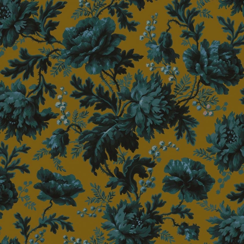 Opia Wallpaper - Bronze - House of Hackney - 1-WA-OPI-DI-BRZ-XXX - Morris Wallpaper
