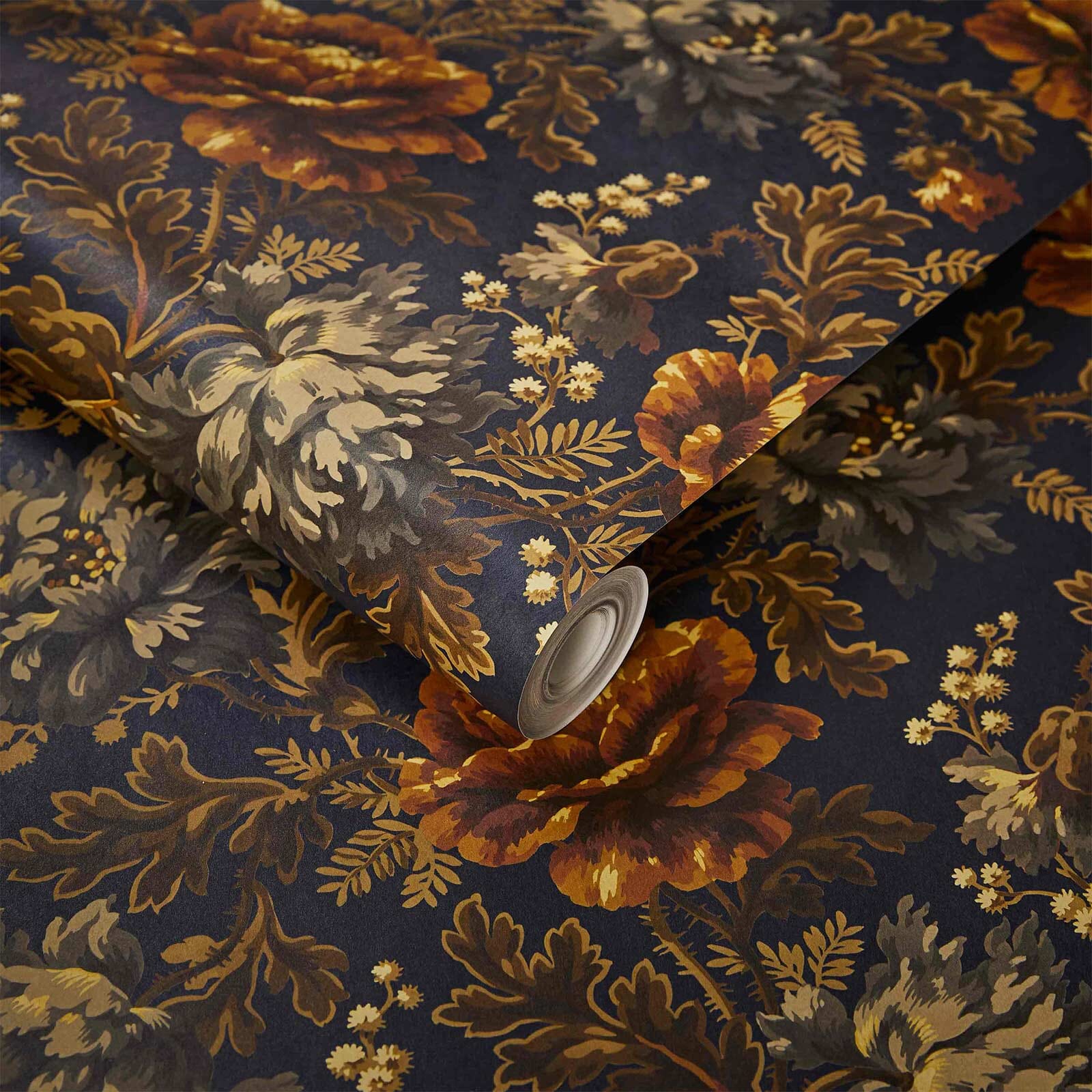 Opia Wallpaper - Midnight - House of Hackney - 1-WA-OPI-DI-MID-XXX - Morris Wallpaper