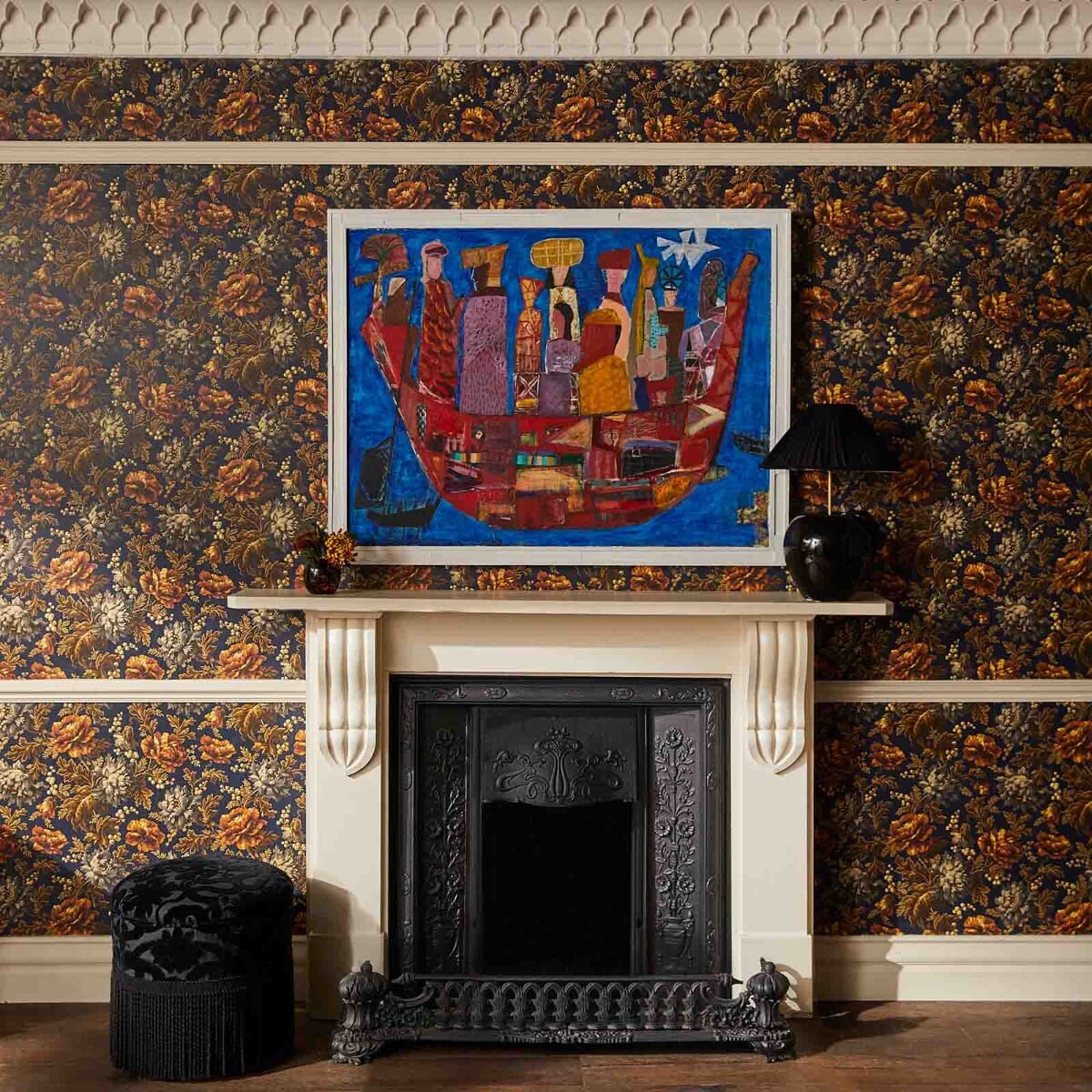 Opia Wallpaper - Midnight - House of Hackney - 1-WA-OPI-DI-MID-XXX - Morris Wallpaper