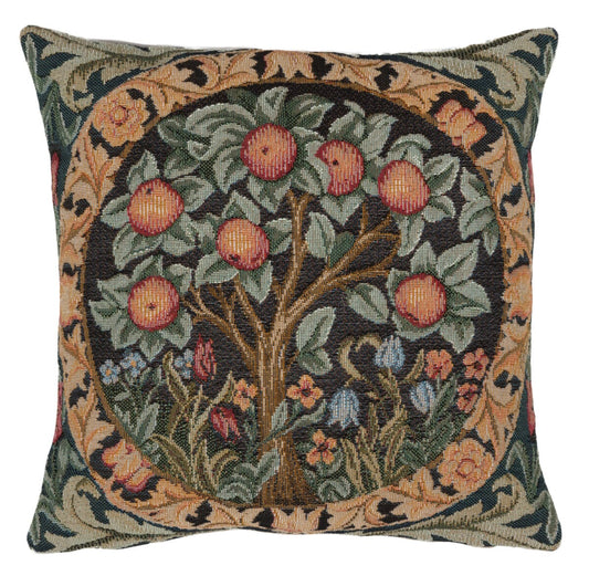 Orange Tree Cushion with Feather Filler - Hines - 232M - Morris Wallpaper