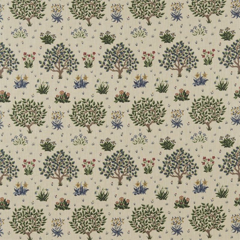 Orchard Fabric - Forest/Indigo - Morris & Co - 220306 - Premier Wallcovering