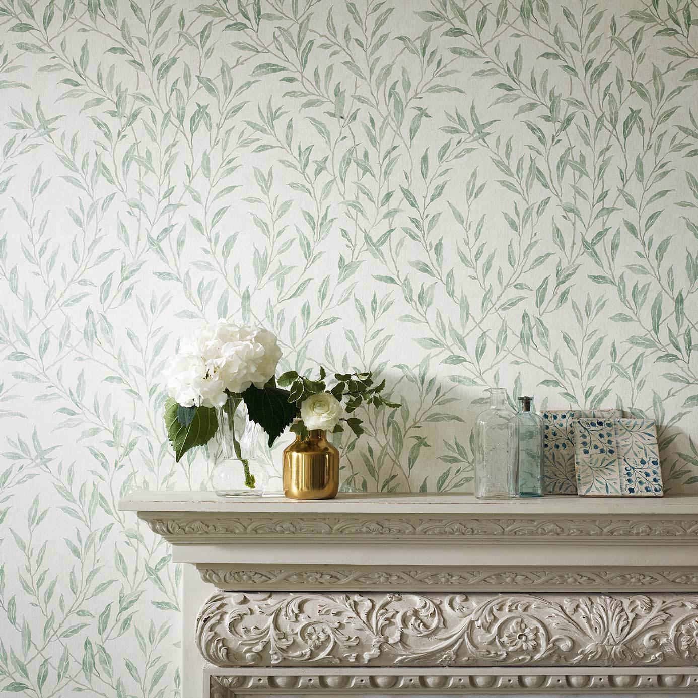 Osier Wallpaper - Rosewood/Sepia - Sanderson - DDAM216410 - Morris Wallpaper