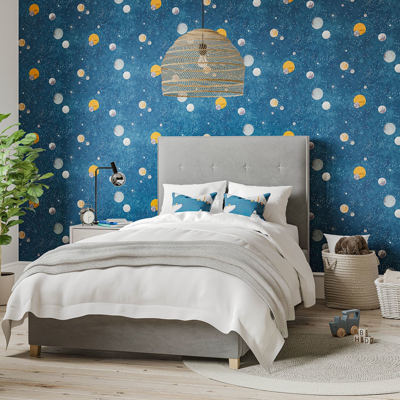 Out of This World Wallpaper - Solar - Harlequin - HLTF112642 - Morris Wallpaper