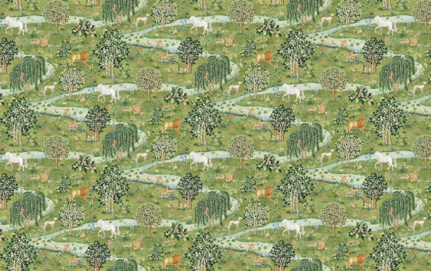William Morris - Owl & Willow wallpaper showing the full pattern design