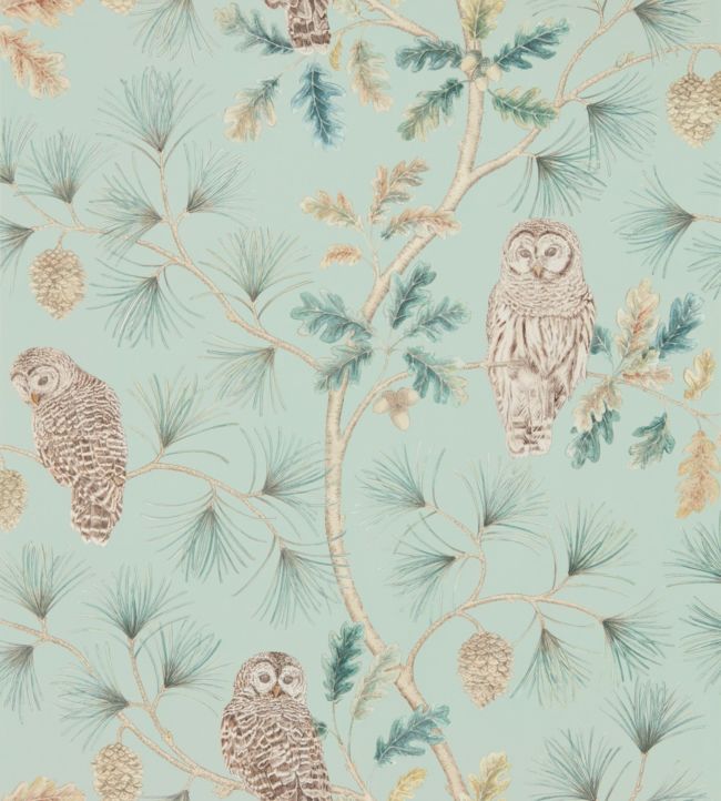 Owlswick Wallpaper - Whitstable Blue - DYSI216596 - Sanderson - Morris Wallpaper