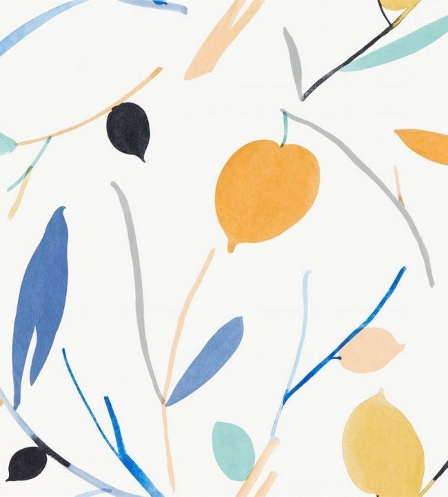 Oxalis Wallpaper - Papaya / Honey - NZAW111995 - Scion