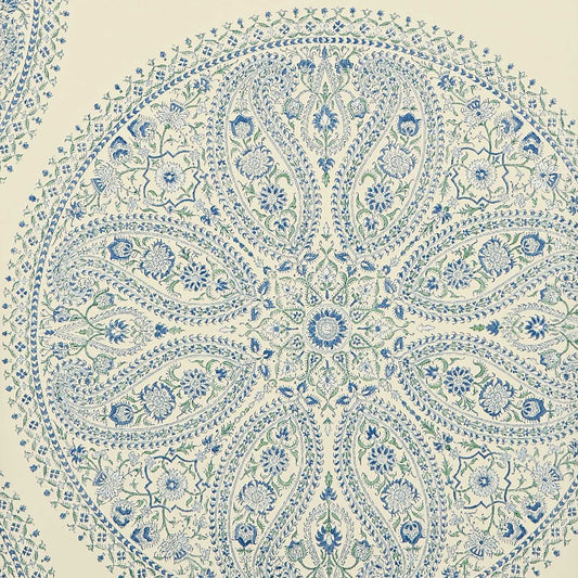 Paisley Circles Wallpaper - Blue - DCAVPC103 - Sanderson - One Sixty - Morris Wallpaper