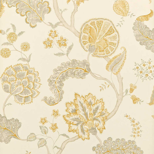 Palampore Wallpaper - Silver/Gold - DCAVPA105 - Sanderson - One Sixty - Morris Wallpaper