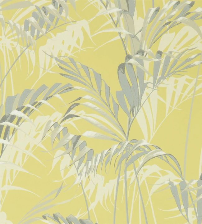 Palm House Wallpaper - Chartreuse/Grey - DGLW216642 - Sanderson - Morris Wallpaper