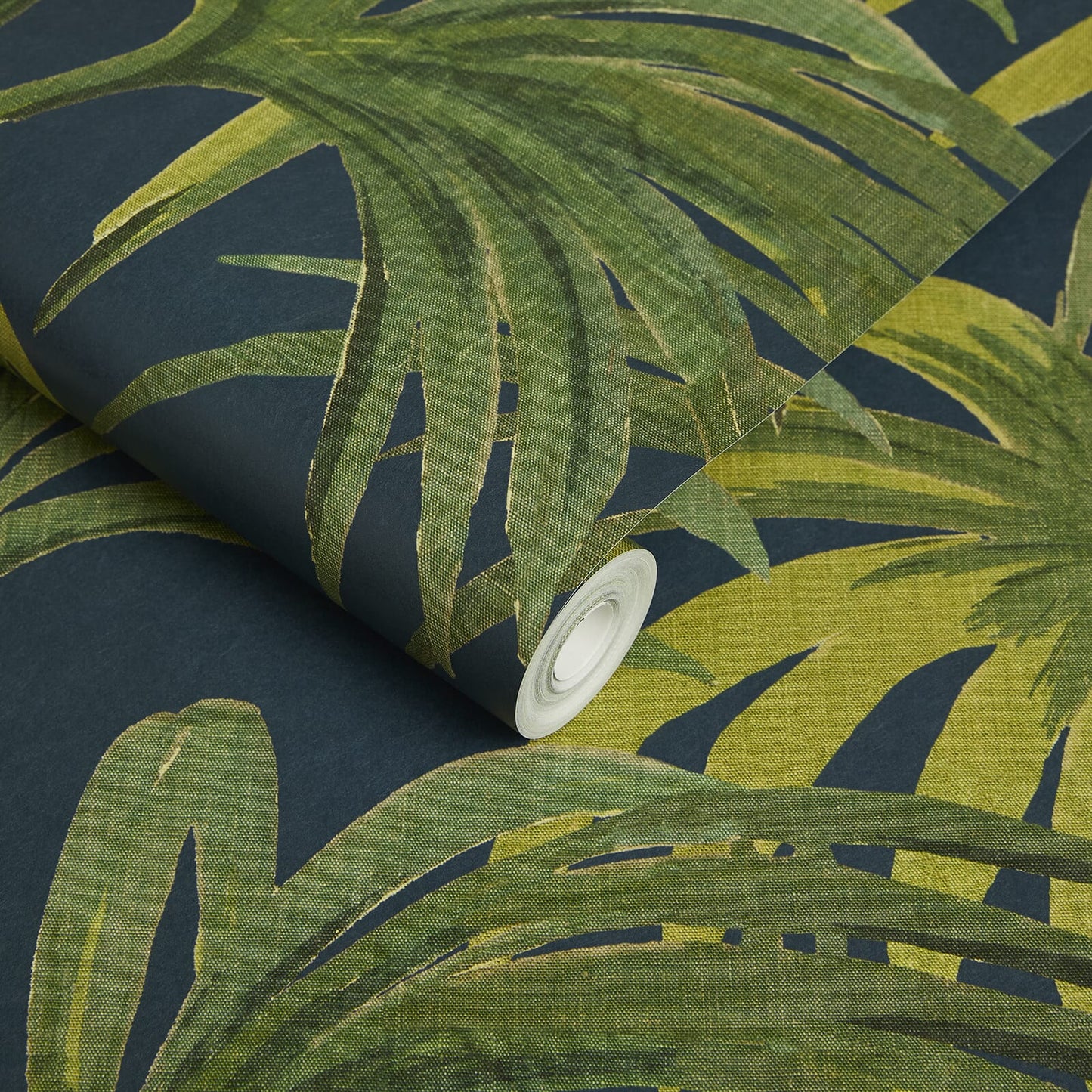Palmeral Magna Wallpaper - Midnight / Green - House of Hackney - 1-WA-PAL-DI-M&G-100 - Morris Wallpaper