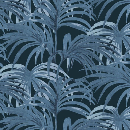 Palmeral Wallpaper - Midnight / Azure - House of Hackney - 1-WA-PAL-DI-M&A-XXX - Morris Wallpaper