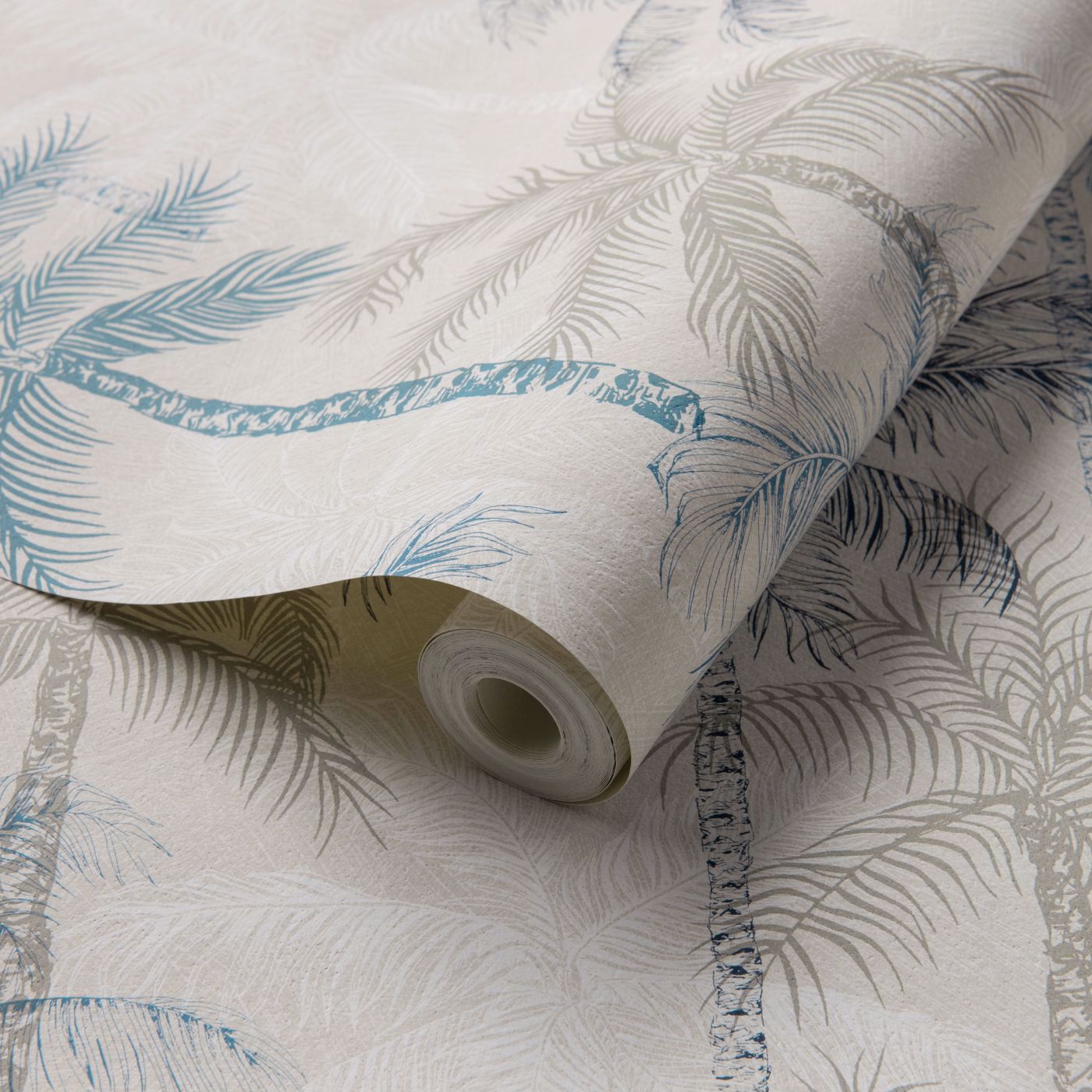 Palmyra Wallpaper - Denim - Clarke & Clarke - W0189/01 - Morris Wallpaper