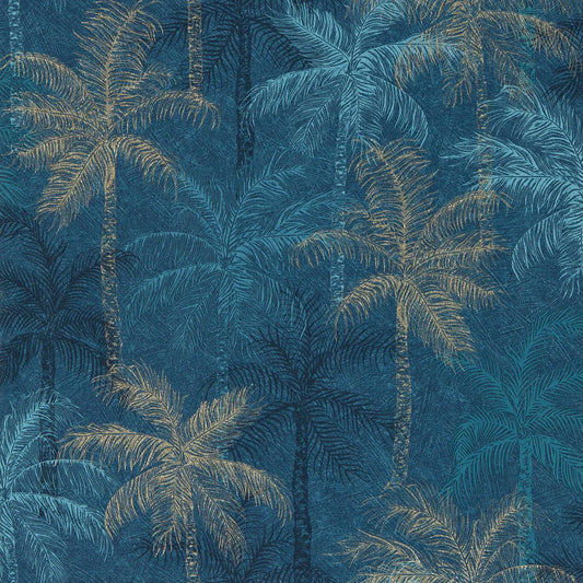 Palmyra Wallpaper - Midnight - Clarke & Clarke - W0189/02 - Morris Wallpaper
