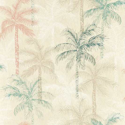 Palmyra Wallpaper - Mineral/Blush - Clarke & Clarke - W0189/03 - Morris Wallpaper