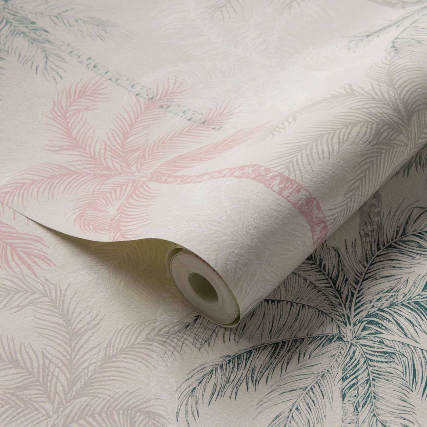 Palmyra Wallpaper - Mineral/Blush - Clarke & Clarke - W0189/03 - Morris Wallpaper