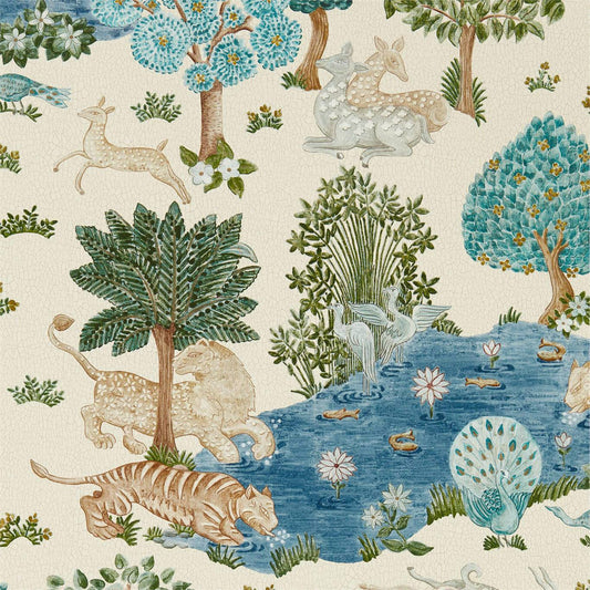 Pamir Garden Wallpaper - Cream/Nettle - DCPW216766
