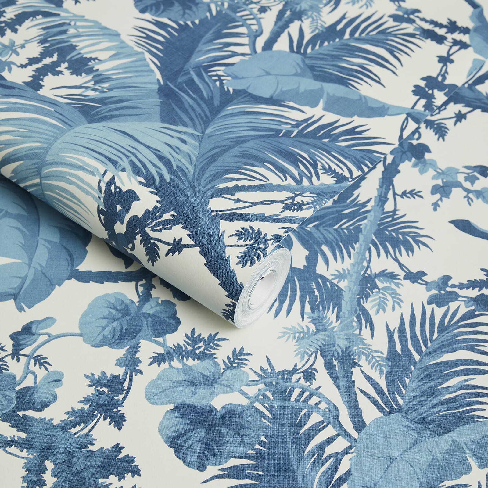 Pampas Wallpaper - Off-White & Cerulean - House of Hackney - 1-WA-PAM-DI-W&C-XXX - Morris Wallpaper