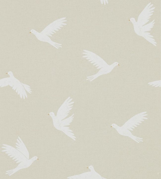 Paper Doves Wallpaper - Linen - DHPO216378 - Sanderson - Morris Wallpaper