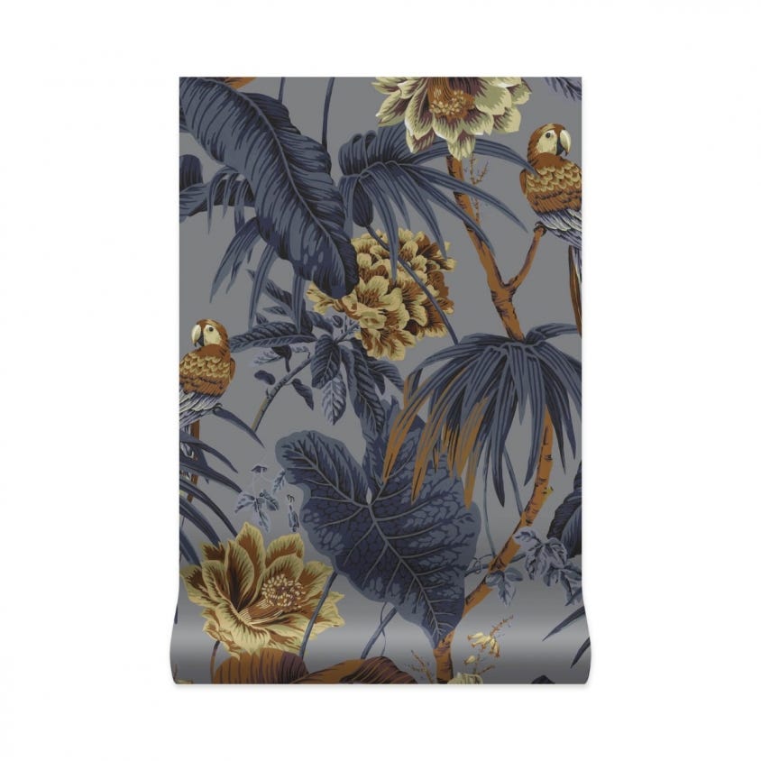 Paradisa Wallpaper - Paloma-Grey - House of Hackney - 1-WA-PAR-DI-PAL-XXX - Morris Wallpaper