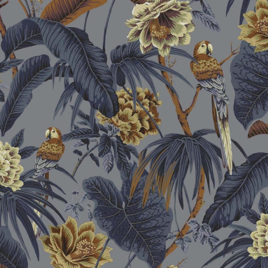 Paradisa Wallpaper - Paloma-Grey - House of Hackney - 1-WA-PAR-DI-PAL-XXX - Morris Wallpaper