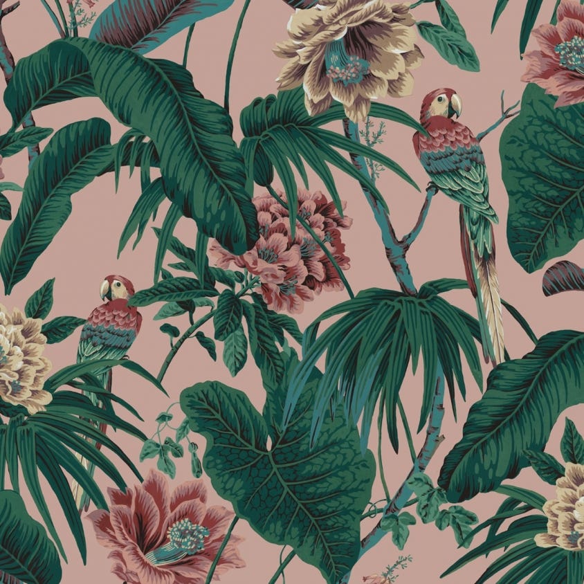 Paradisa Wallpaper - Pink - House of Hackney - 1-WA-PAR-DI-TOU-XXX - Morris Wallpaper