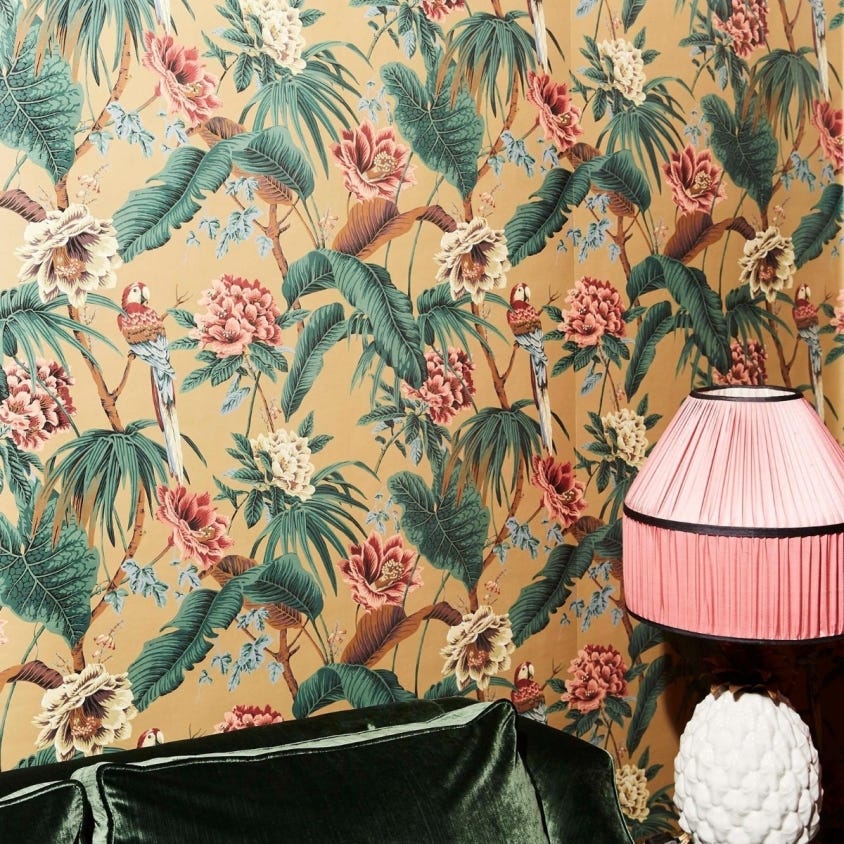 Paradisa Wallpaper - Sand - House of Hackney - 1-WA-PAR-DI-SND-XXX - Morris Wallpaper